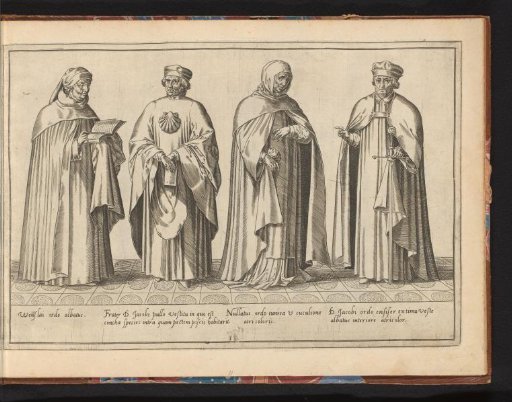 Three monks from different orders and a nun
