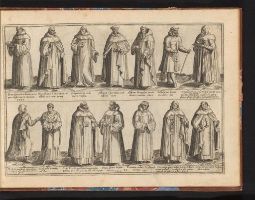 Fourteen monks and hermits from different orders