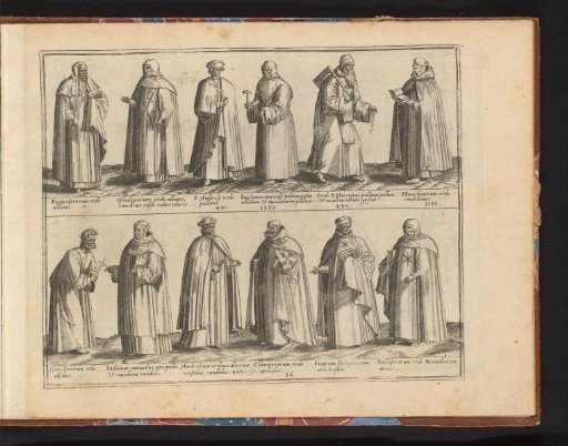 Twelve monks and hermits from different orders