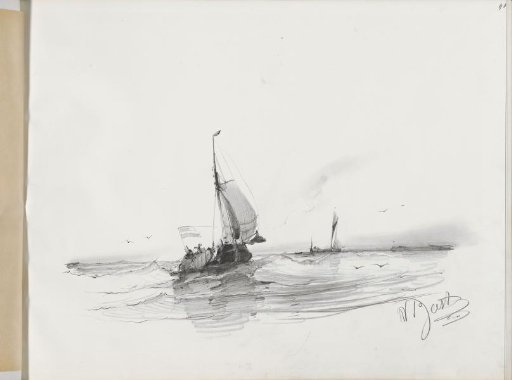 Sailing ship on the water