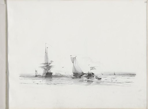 Sailing boats and ships on the water
