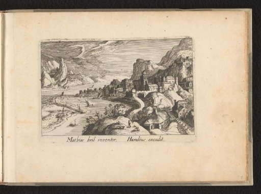 Hilly landscape with a river