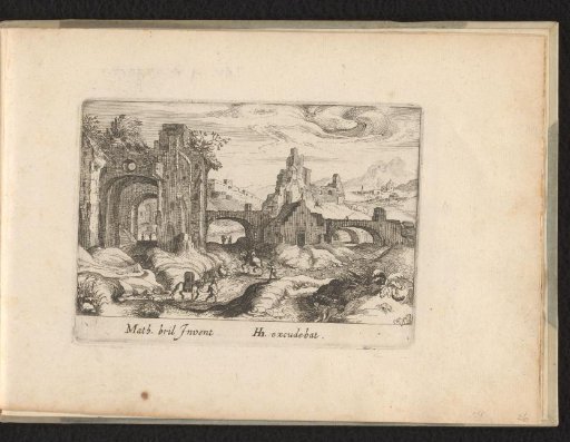 Landscape with ruins