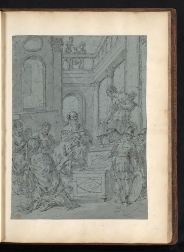 Alexander the Great makes an offering to Diana