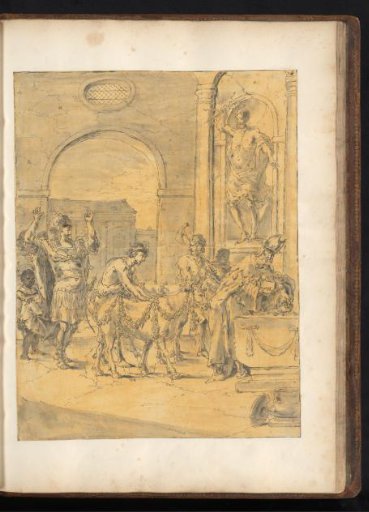 Alexander the Great Sacrifices White Bulls to Jupiter