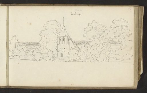 Village view at Beek with church