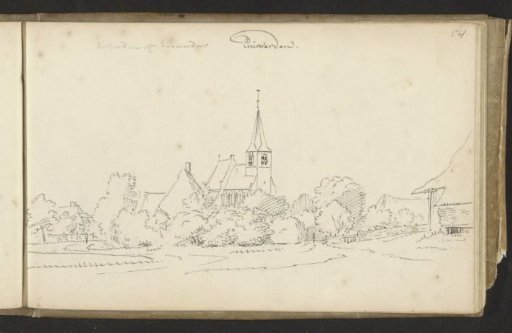 Village View with Church at Huisberden