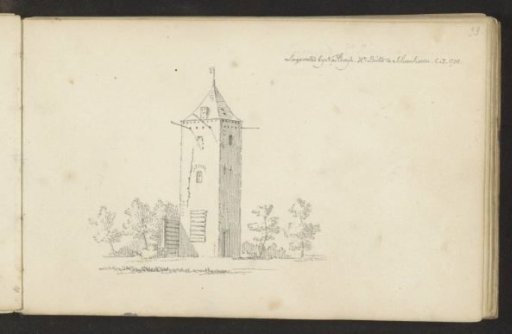 Tower of Lagewoerd Castle at Naaldwijk