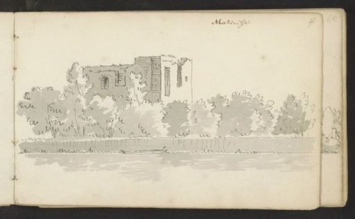Ruins of the House at Riviere, also known as House Mathenesse, at Schiedam
