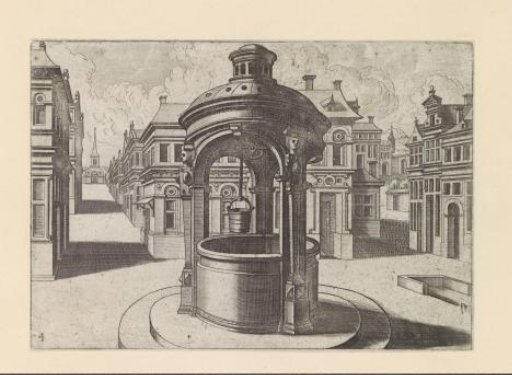 Round Well with a Stone Canopy on a City Square