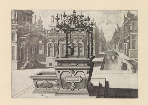 Square well with metalwork