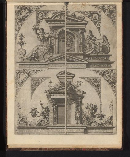 Four half-gables with eight spandrels
