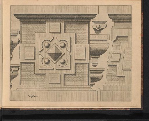 Full and half pedestals and five consoles