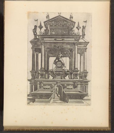 Fountain and Bacchus on a barrel