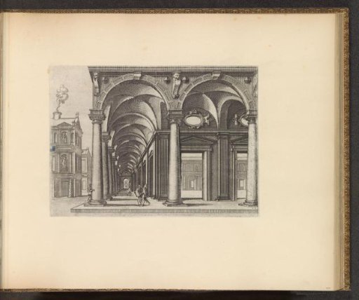 Colonnade around a courtyard
