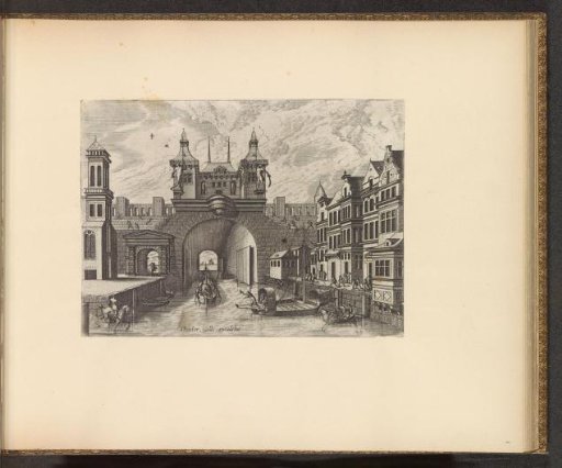 Water gate with an upper structure