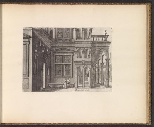 Part of a building complex with a loving couple
