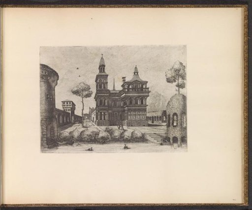 Palace surrounded by gardens