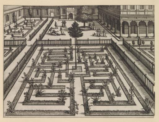 Garden with a Parterre and a Colonnade