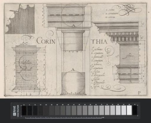 Corinthian columns and entablature