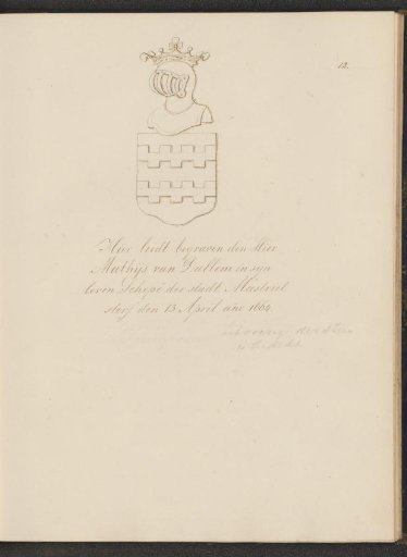 Tombstone of Mathijs van Dallem in the Sint-Janskerk, Maastricht