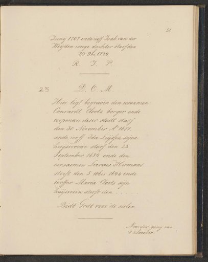 Inscriptions of Isabella van der Weijden, Conrardt Cloots, Ida Leijssen, Servaes Hermans and Maria Cloots in the Basilica of Our Lady in Maastricht