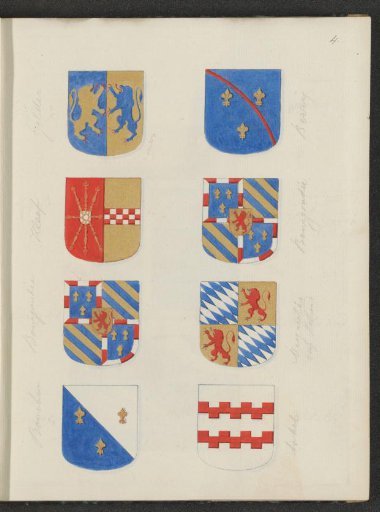 Coats of arms on the tomb of Charles of Egmond in the Eusebius Church in Arnhem