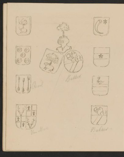 Coats of arms in the Oude Kerk in Amsterdam