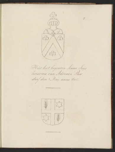 Epitaph and coats of arms in the Old Church in Amsterdam