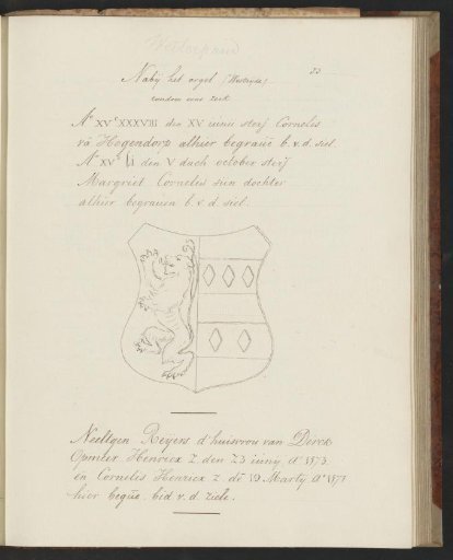 Inscriptions and coats of arms in the Old Church in Amsterdam