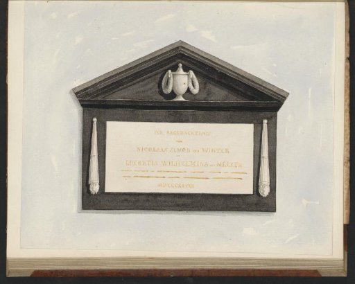 Monument to Nicolaas Simon van Winter in the Oude Kerk, Amsterdam