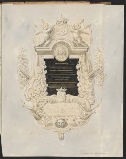 Monument to Willem van der Zaan in the Oude Kerk, Amsterdam