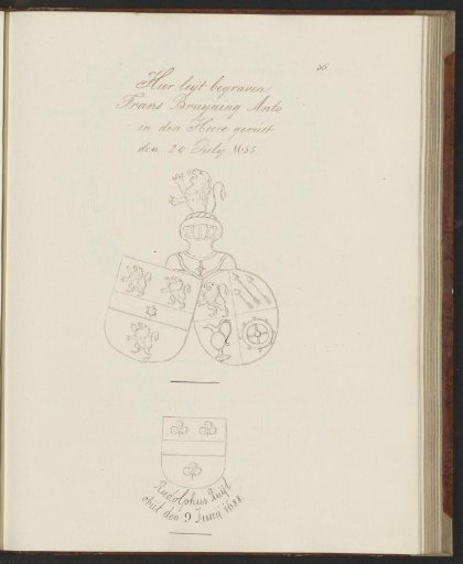 Inscription and coats of arms in the Oude Kerk, Amsterdam