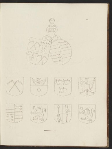 Coats of arms in the New Church in Amsterdam