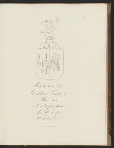 Inscription and coat of arms in the New Church in Amsterdam