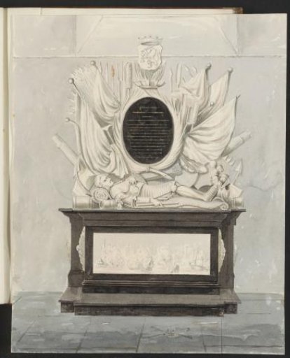 Monument to Jan van Galen in the New Church in Amsterdam