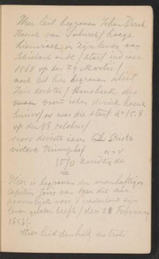 Inscriptions in the New Church in Amsterdam