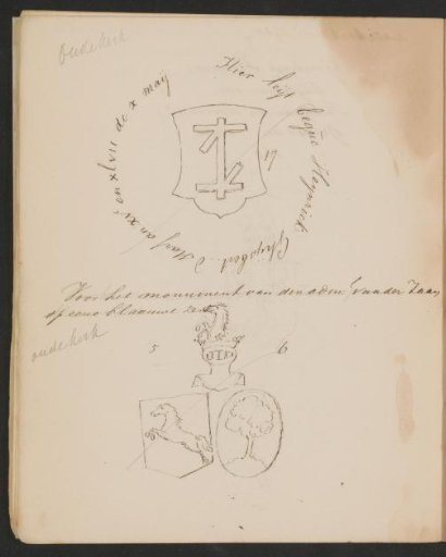 Inscription and Coats of Arms in the Old Church in Amsterdam