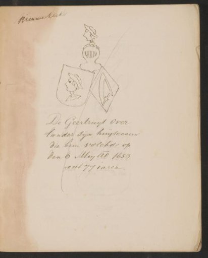 Inscription and Coat of Arms in the New Church in Amsterdam