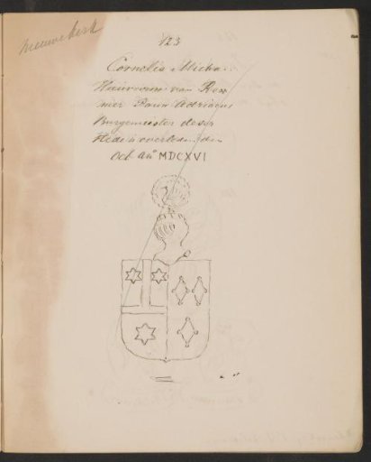 Inscription and Coat of Arms in the New Church in Amsterdam