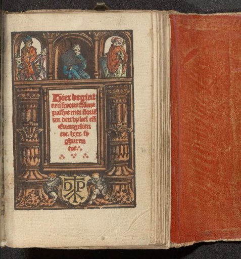Ornamental title page with figures from the Old Testament