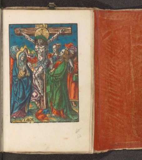 Christ on the Cross Between Mary and John