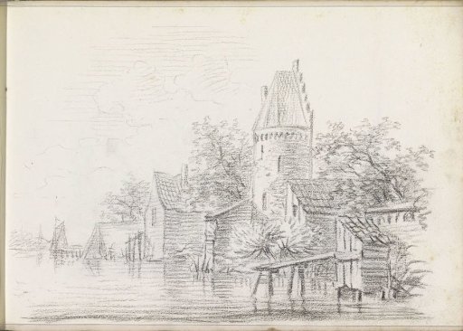 Houses on a waterfront