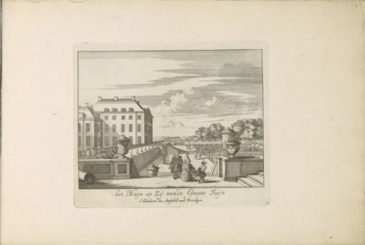 Side view of Het Loo Palace from the garden side