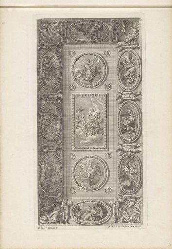 Ceiling Piece with Apollo, Minerva and Mercury and the Personifications of the Liberal Arts