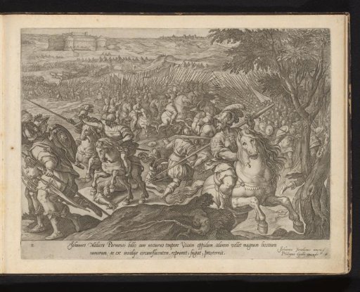 Giovanni de' Medici ensures a safe retreat of the imperial army at the fort of Pontevico