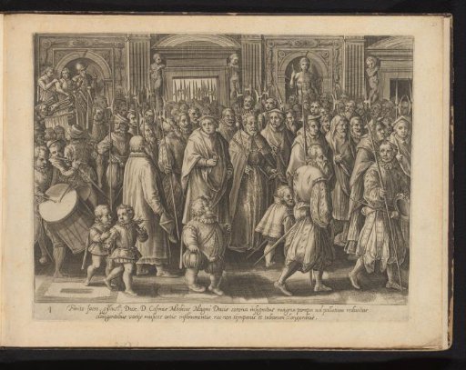 Return of Grand Duke Cosimo I of Tuscany to his palace