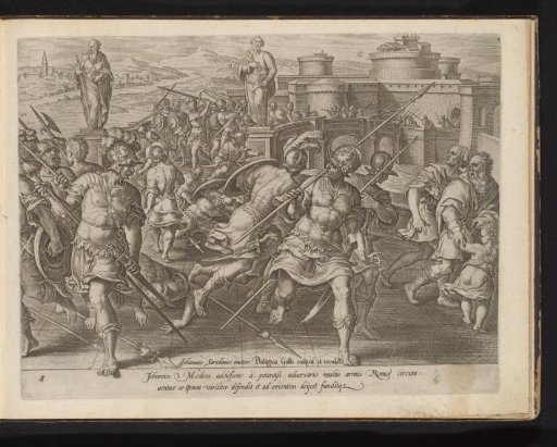 Giovanni de' Medici surrounded in Rome