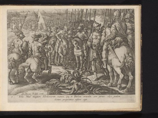 Giovanni de' Medici in consultation with Swiss mercenaries