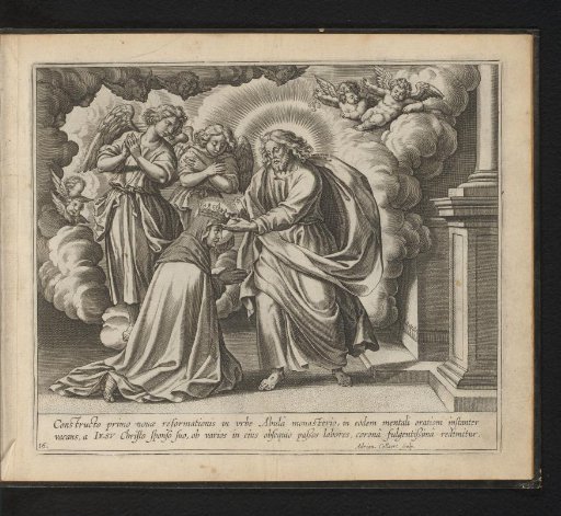 The Holy Theresa Crowned by Christ